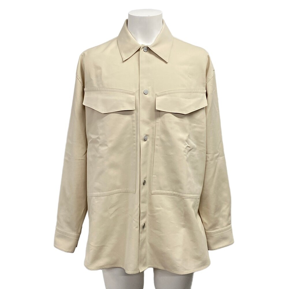 Hermes Oversized Shirt Boxy Fit Ficelle #320946H16B